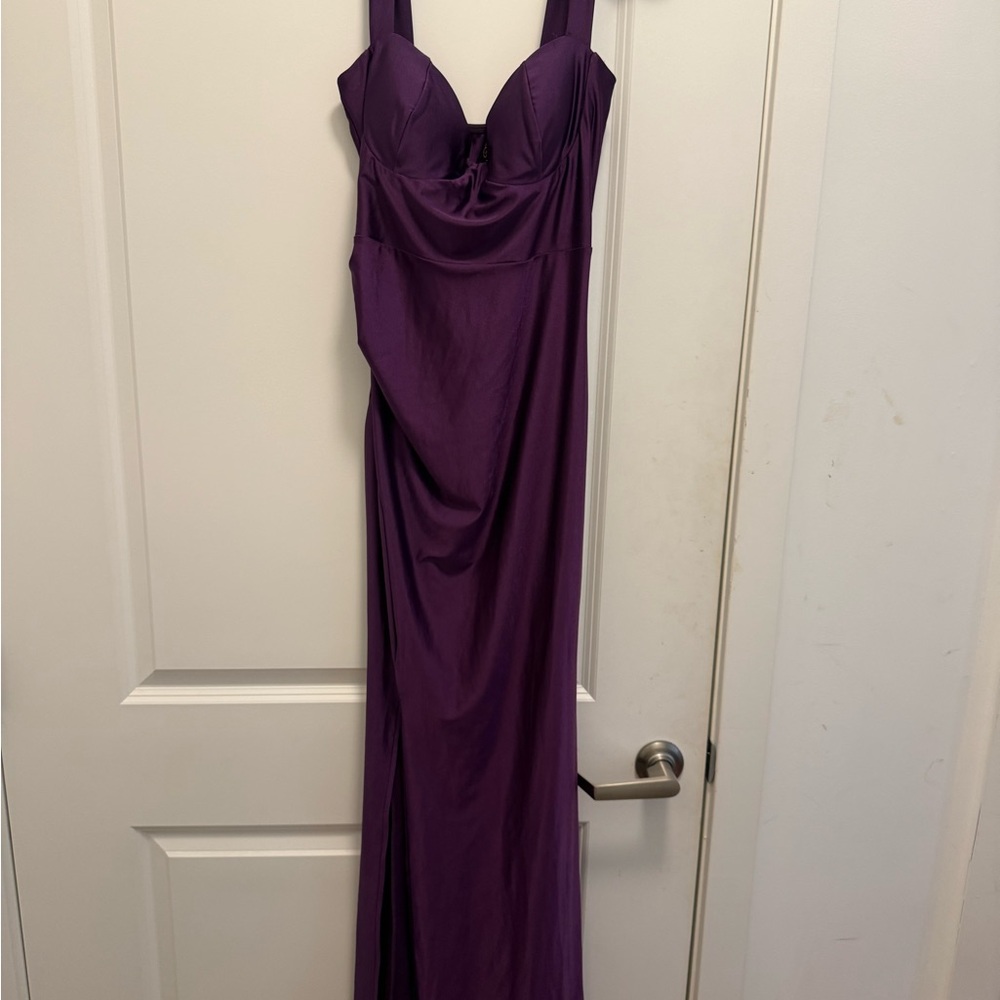 Elegant Purple Evening Gown